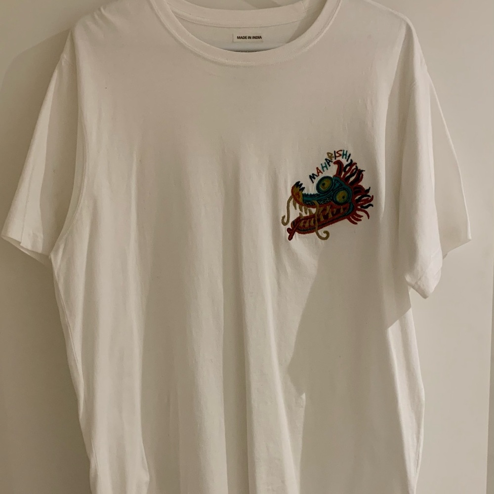 Maharishi White Embroidered T-Shirt